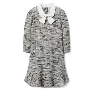 Janie and Jack Boucle Bow Collar Dress